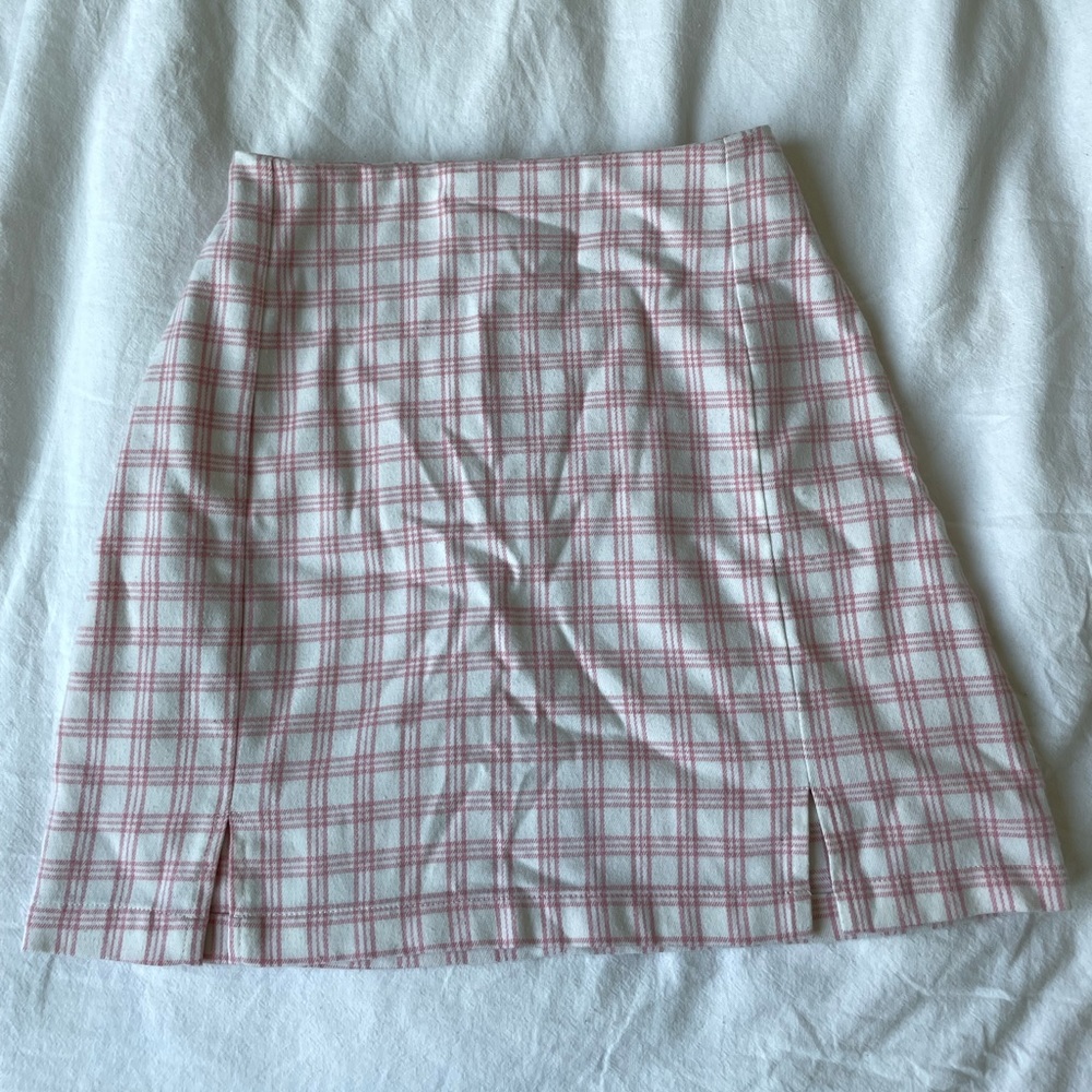 John Galt Pink and White Skirt